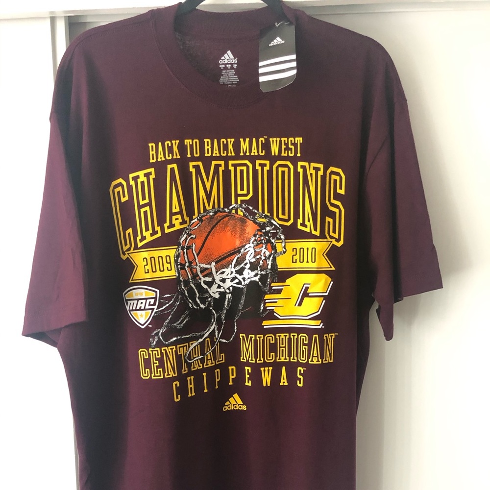 Vintage-Michigan Chippewas 2009-‘10 Adidas Tee